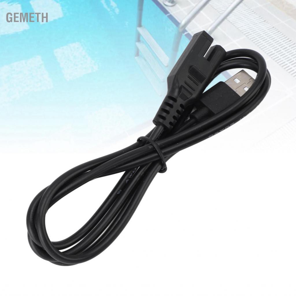 Gemeth สระว่ายน้ำสูญญากาศสายชาร์จ PVC Fast USB สำหรับ 28620 28620E CL1704 ชาร์จมือถือ