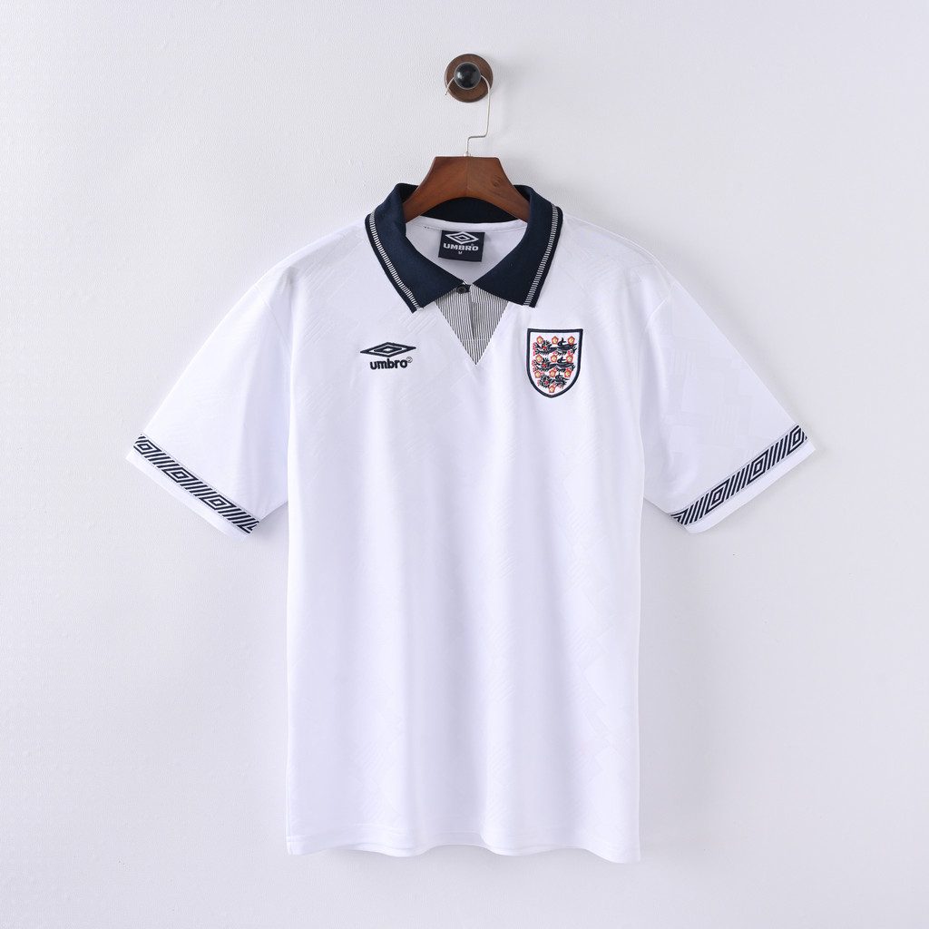 เสื้อยืดฟุตบอล England แบบเสื้อกั๊กแห้งไว ปี 1990