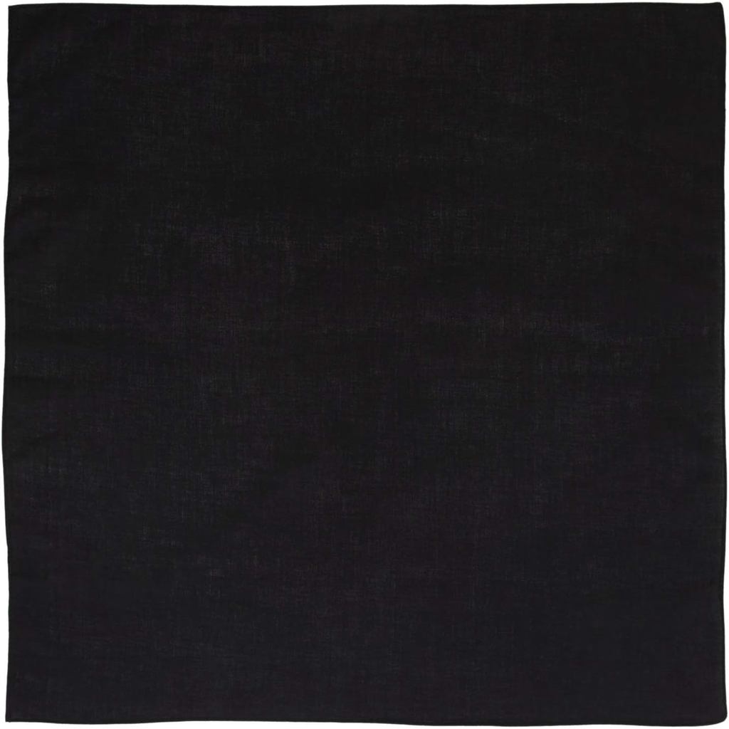ผ้าพันคอผ้าฝ้าย 100% สีทึบ ขนาดใหญ่ (22x22) - เหมาะสำหรับdesignตามใจชอบ