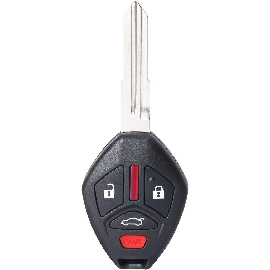 พลาสติกสีดํา 4-Button Keyless Entry Remote Key Fob สําหรับ Mitsubishi Lancer 2008-2015 (FCC:OUCG8D-6