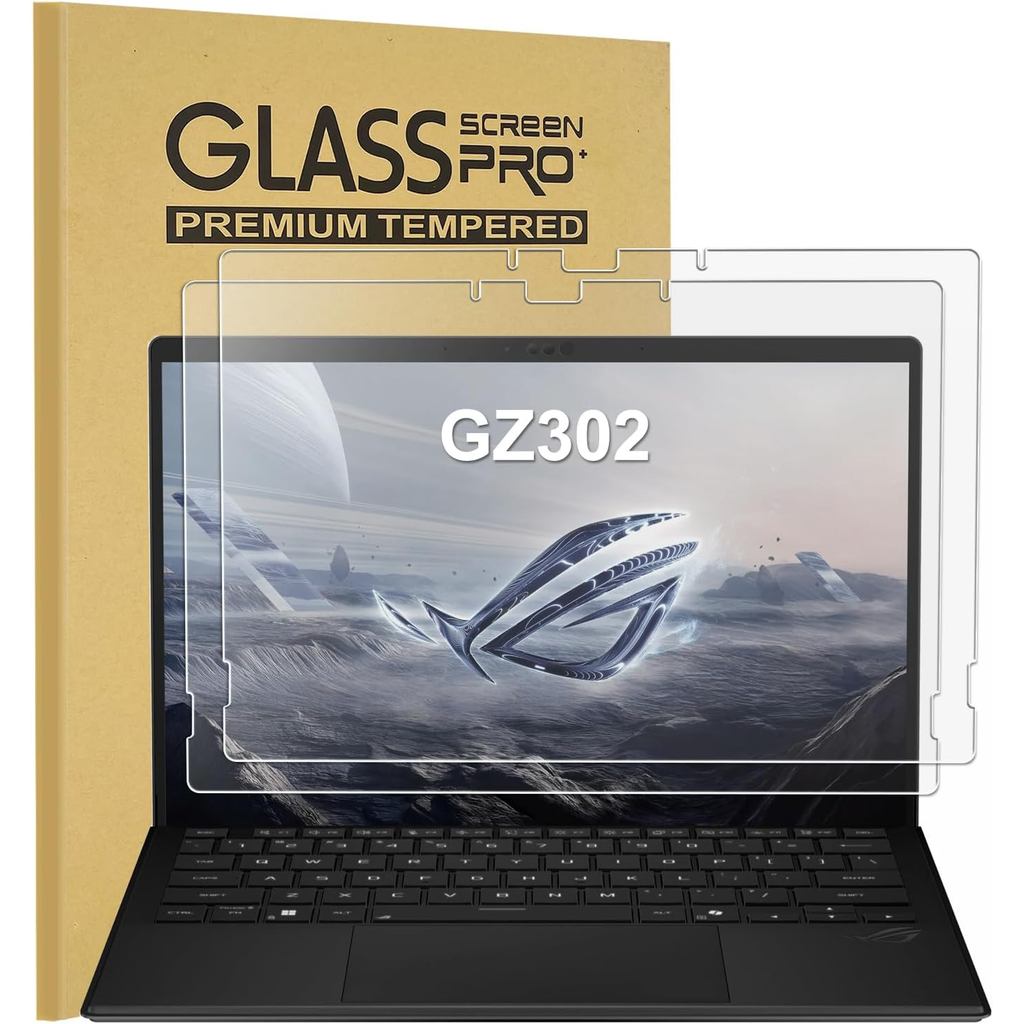 KEANBOLL 2 Pack 9H ความแข็งกระจกนิรภัยป้องกันหน้าจอสําหรับ 2025 ASUS ROG Flow Z13 GZ302 (13.4" แท็บเ