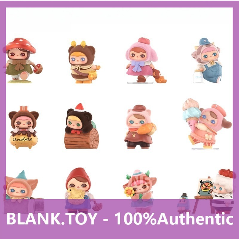 P POPMART PUCKY Elf Market Series รูปปริศนากล่องตกแต่งของขวัญ