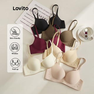 Lovito บราลีตอิเลกต์ คাপ 3 มิติ ป้องกันการหลุด และปรับได้ ผ้…