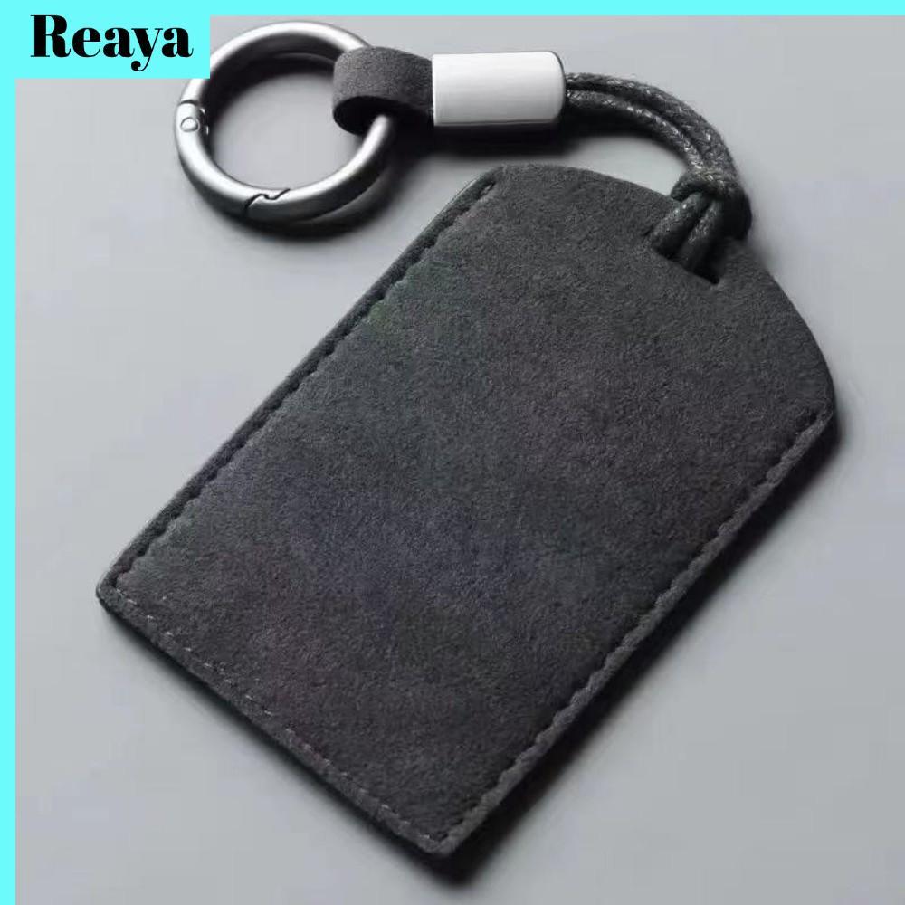 REAYA ที่ใส่บัตร NFC สไตล์หรูสำหรับรถยนต์, ทำจากหนังแท้, คุณภาพเยี่ยมและใช้งานได้หลากหลาย