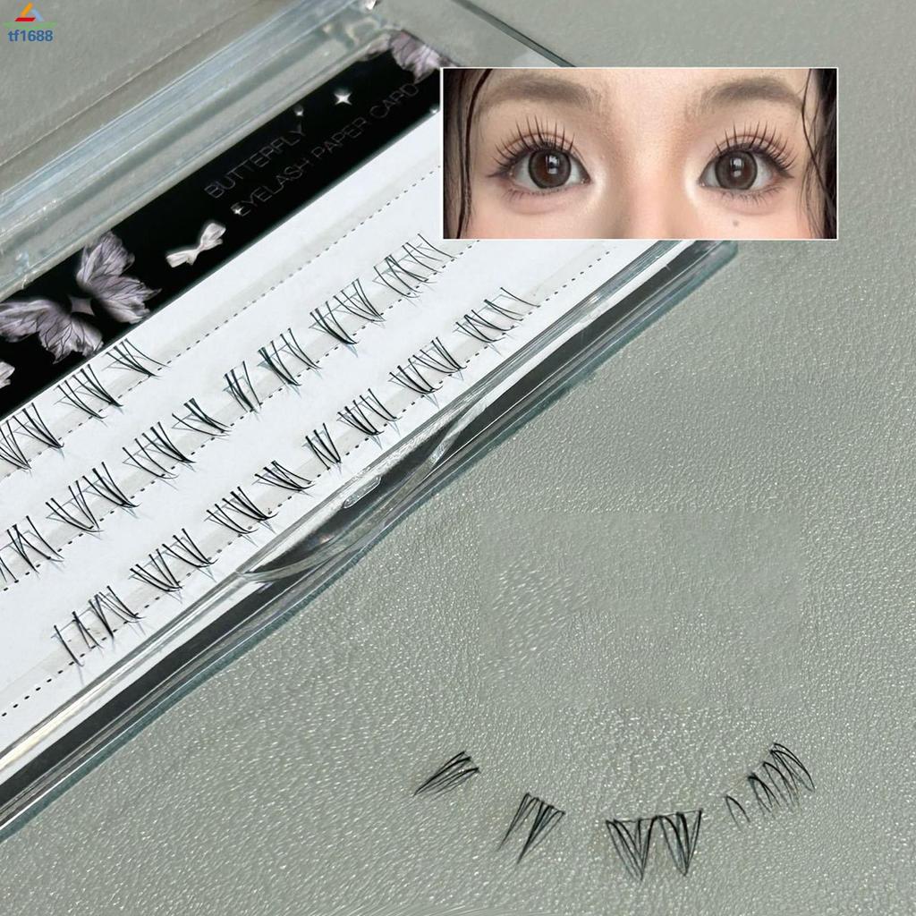 โปร่งใส Band Lower Lashes แต่ละ Lashes Cluster Eyelash สําหรับ Acation Salons การถ่ายภาพ