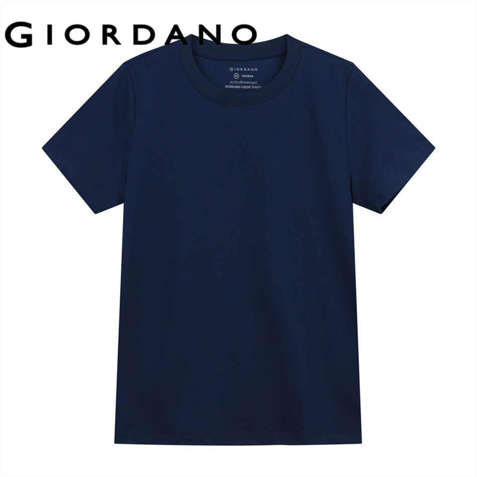 GIORDANO เสื้อยืดผู้หญิง Women's Comfort Liquid Touch Tee 05326300