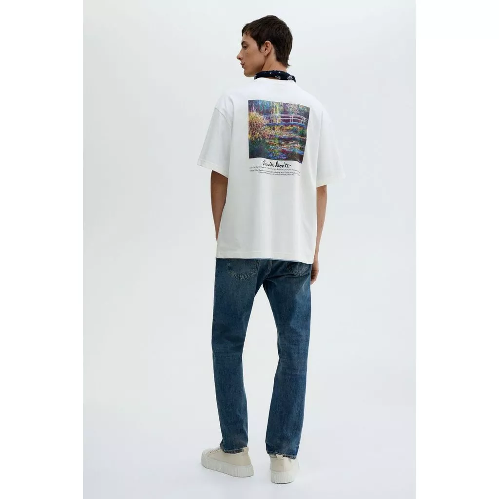 H&M(เอชแอนด์เอ็ม) เสื้อยืดทรงหลวม (Loose Fit T-shirt) ผู้ชาย 0972640_13