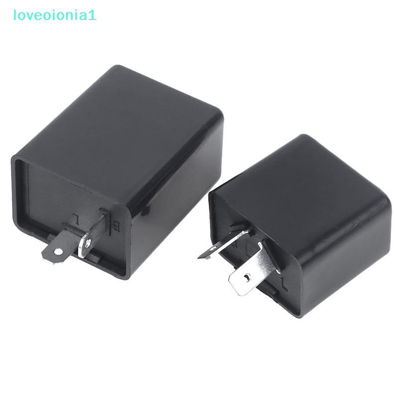 loveoionia1 Flasher รีเลย์ไฟเลี้ยว DC 12V 48V 60V 2Pins Buzzer Beep Flasher รีเลย์ไฟกระพริบ Flashers