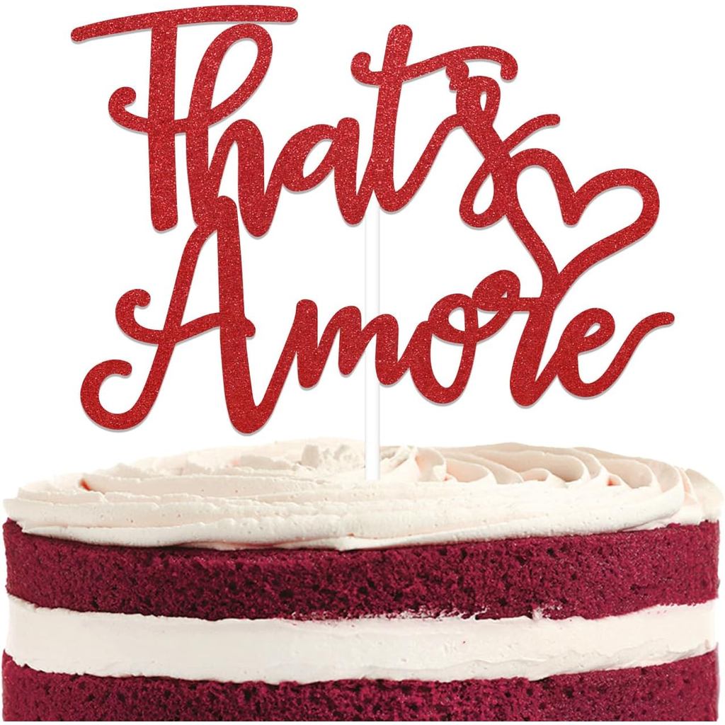 Amore เค้ก Topper ของ Amore - อิตาเลี่ยน Bachelorette เจ้าสาวตกแต่งอาบน้ํา, นั่น Amore Bachelorette 