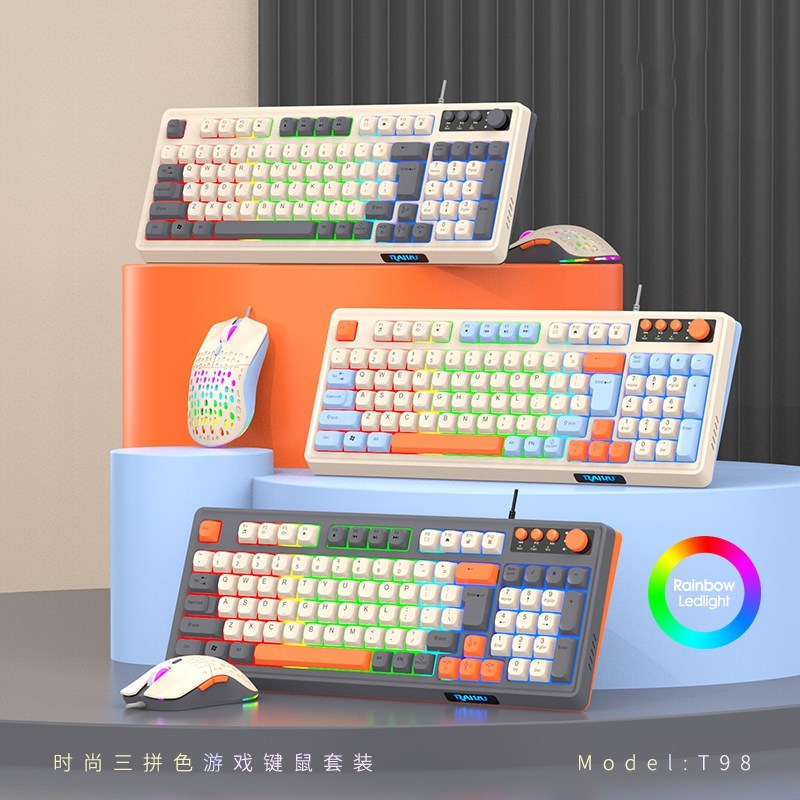 เหมาะสําหรับ ROG Moba 9 Sharp Dragon 9HX3D 53 ซม.คอมพิวเตอร์แล็ปท็อป Mechanical Feel คีย์บอร์ดเมาส์ช