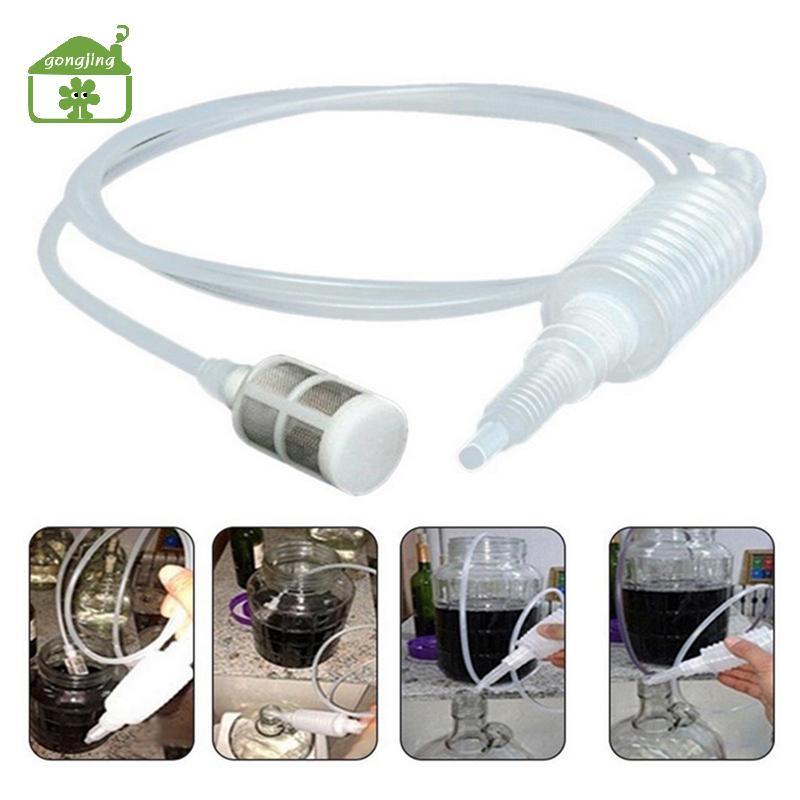 [Gong] Brewing Siphon ท่อเครื่องมือเบียร์ Brewing เกรดอาหารทํา Brewing พลาสติก Hand Transfer ปั๊มครั