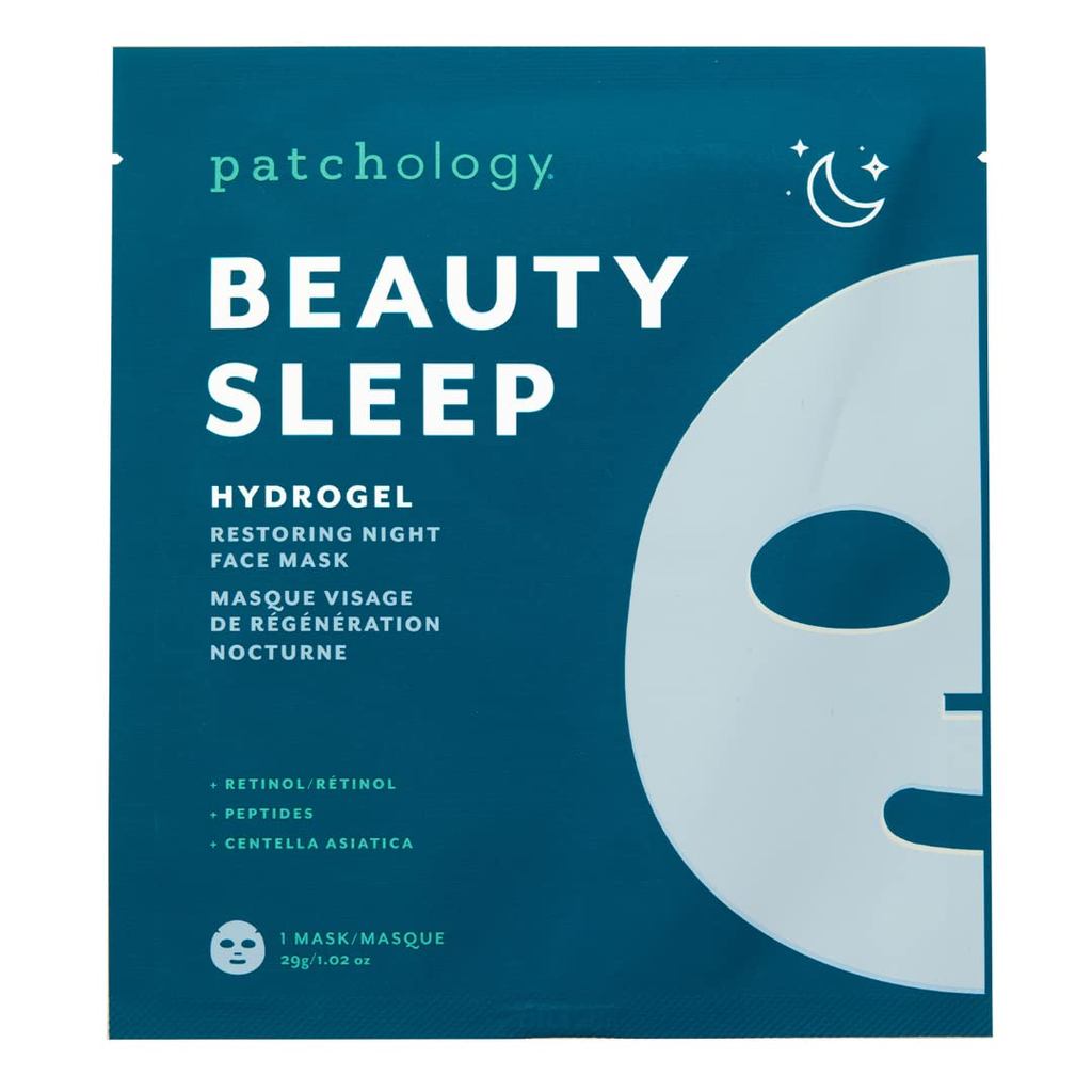Patchology Hydrogel Face Mask พร้อม Retinol และ Peptides Beauty Sleep - Gel Face Mask สําหรับผู้หญิง