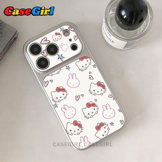 เคสไอโฟน 15 สำหรับ iPhone 17 16 15 11 13 14 12 Pro Max 16 15 14 Plus 13 14 15 Pro ปกซิลิโคนลายHello Kittyกระต่าย