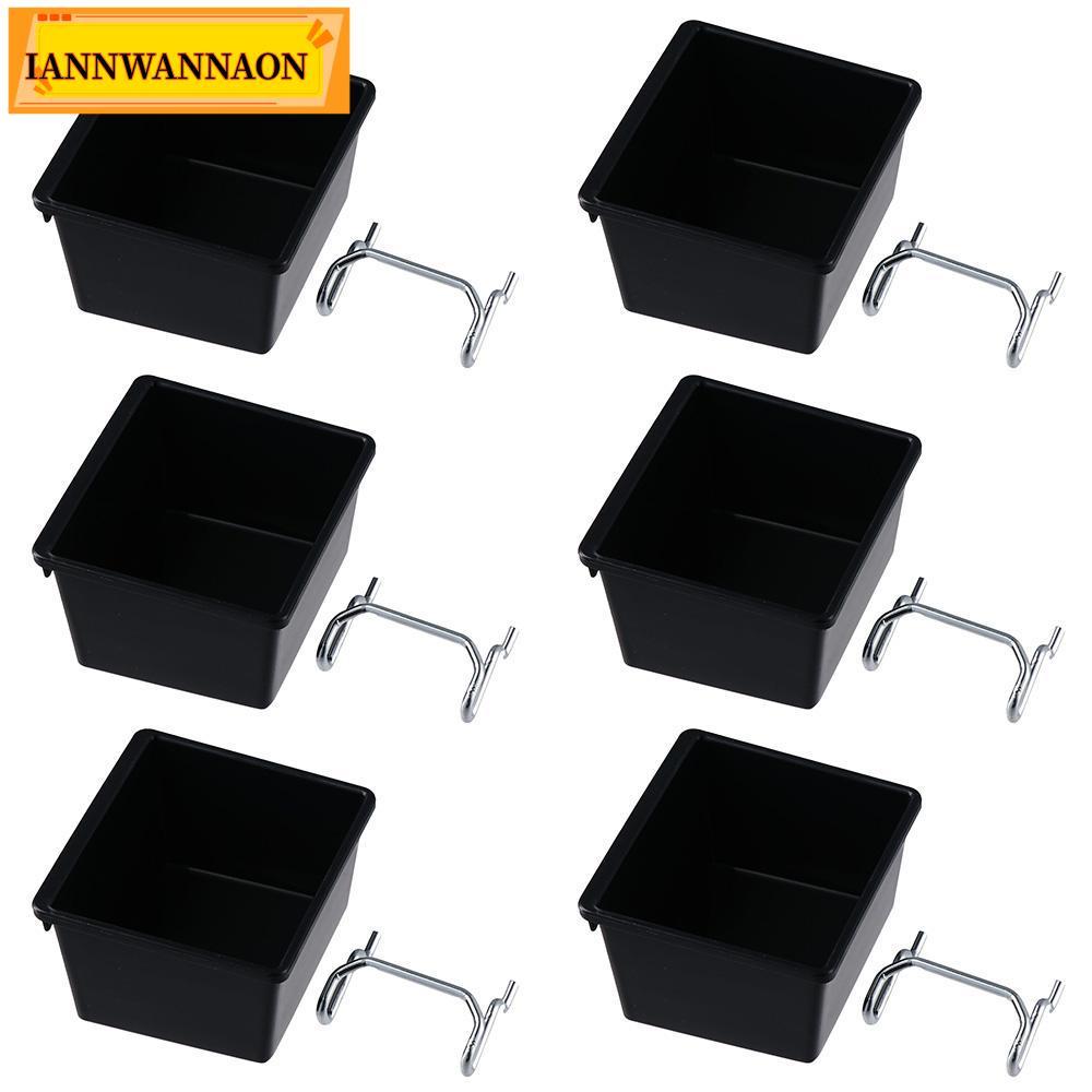 IANNWANAON Pegboard Bins, ตะขอ PP Pegboard, อุปกรณ์จัดระเบียบ