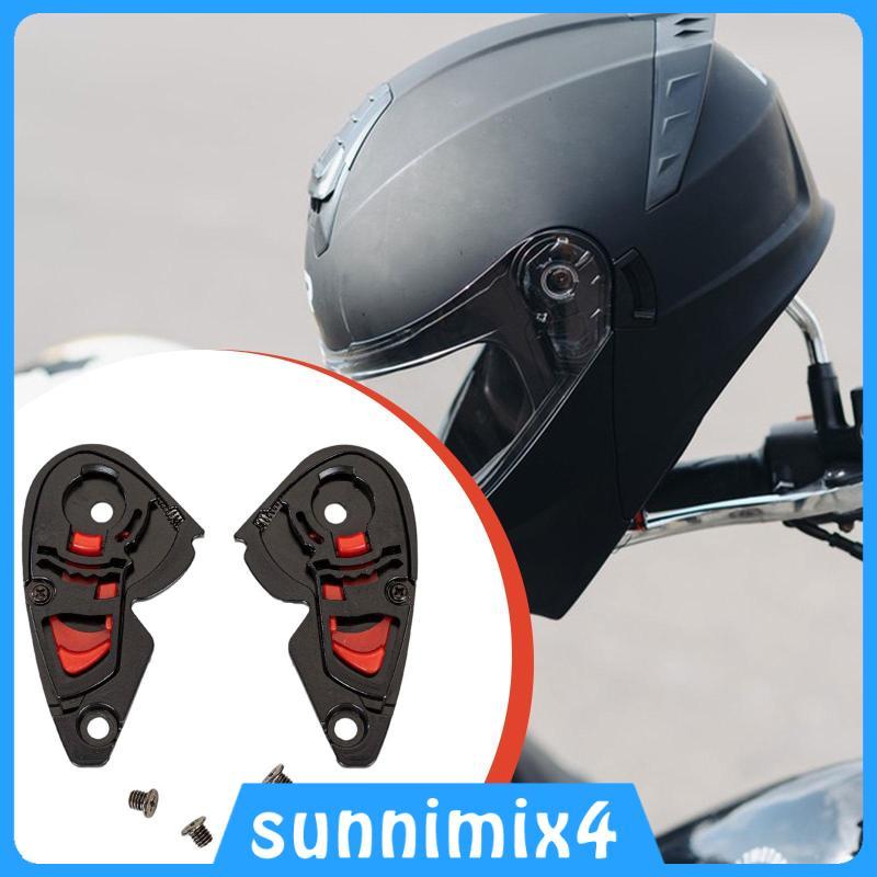 [H2Sports] Universal Motorcycle Helmet Visor Base Replacement Lens Gear Plate Set Safe ABS Material 