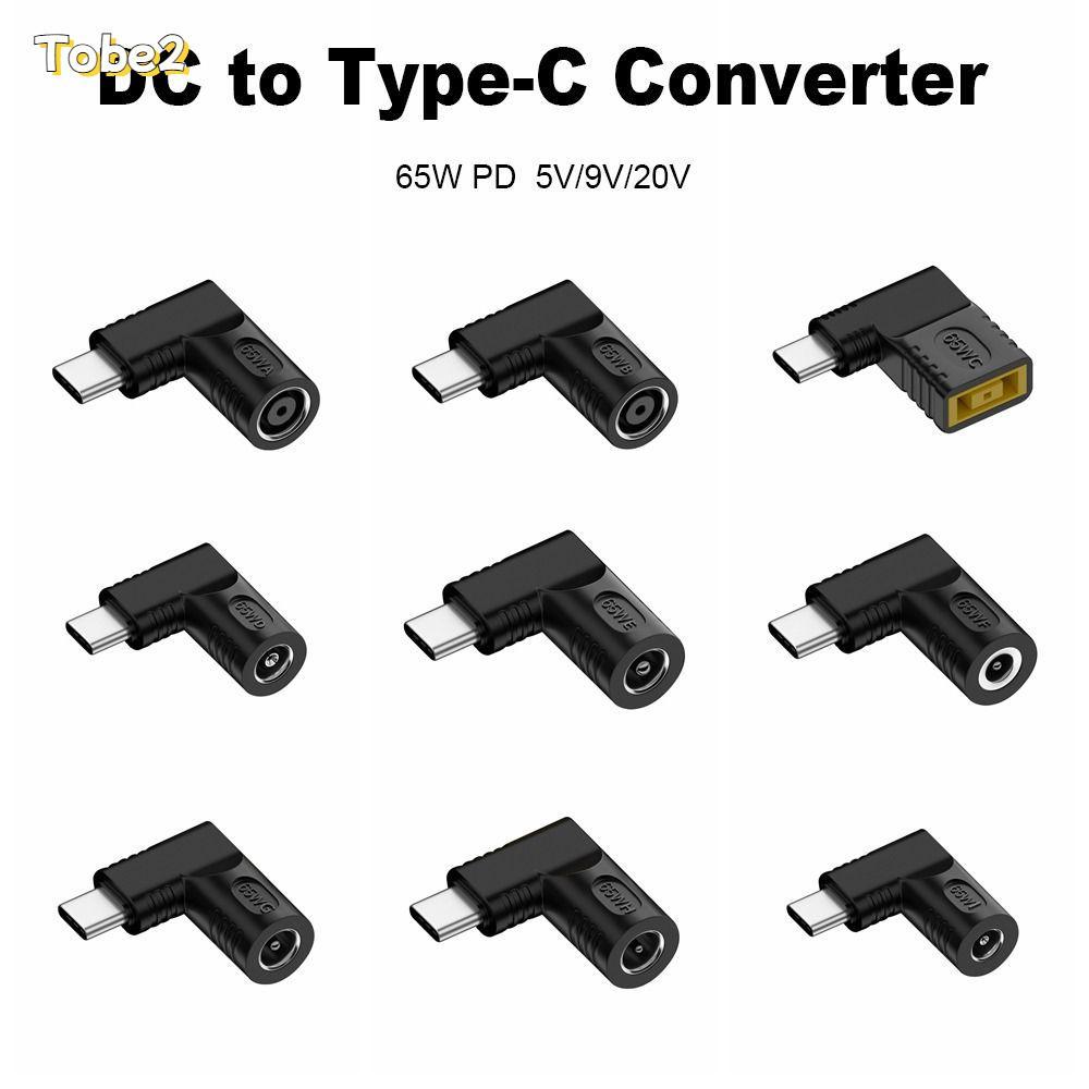 TOBE2 อะแดปเตอร์ 5.5X2.5 7.4X0.9 4.5X0.6 มม.ทนทาน USB C Connector PD 65W สําหรับ //
