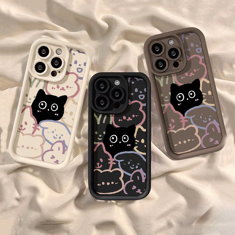 🔥KingMall🔥เคสโทรศัพท์น่ารักแบบใหม่ สำหรับ OPPO A7 A18 A94 A3 A60 A93 A98 A15 A57 A78 A79 A60 A58 A3S A12E