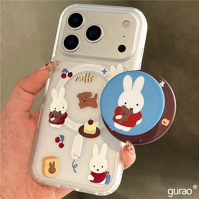 เหมาะสําหรับ Xiaomi 17/15 เคสโทรศัพท์ turbo4 Redmi note14/13/12 ขนม Miffy กระต่าย civi5pro/4/3/2 วงเ