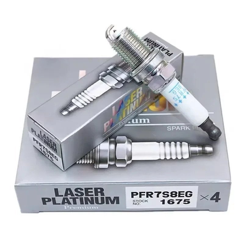 4pcs PFR7S8EG 1675 Dual Platinum Spark Plug สําหรับ VW Golf Eos Jetta Audi A3 A4 A5 A6 Q5 R8 S5 TT P