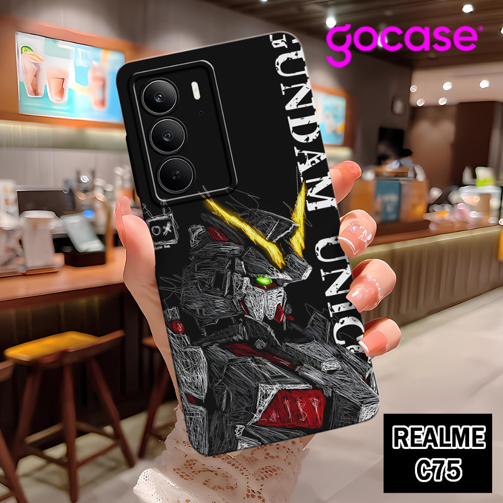 ( AT 7 ) ยางยืดหยุ่น Softcase สําหรับ realme c75 ล่าสุด 2024 l Pro Camera l ปลอกล่าสุด l เคสสําหรับห