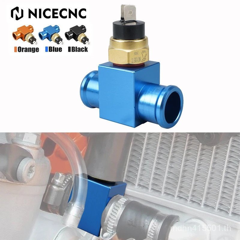 สวิทช์อุณหภูมิพัดลมหม้อน้ําเทอร์โมสําหรับ Yamaha YZ125 YZ250 YZ250F YZ450F TTR300 สําหรับ KTM Kawasa