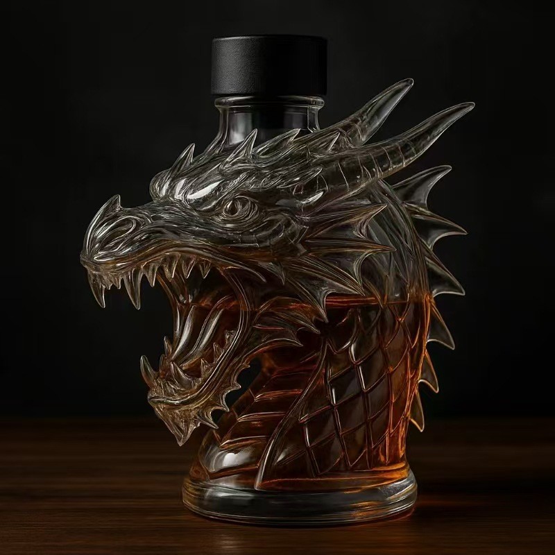 Eagle Whiskey Bottle Dragon head shaped whiskey bottle