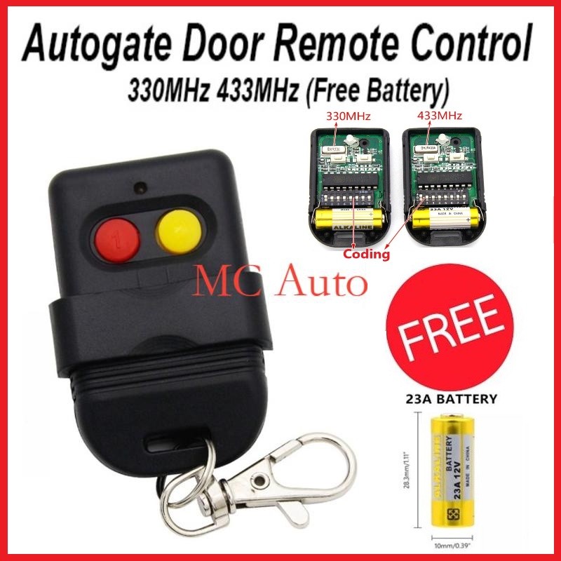 ข้อเสนอจํากัด Auto Gate รีโมทคอนโทรลพร้อมแบตเตอรี่ Autogate Controller Duplicate SMC5326 330MHz 433M