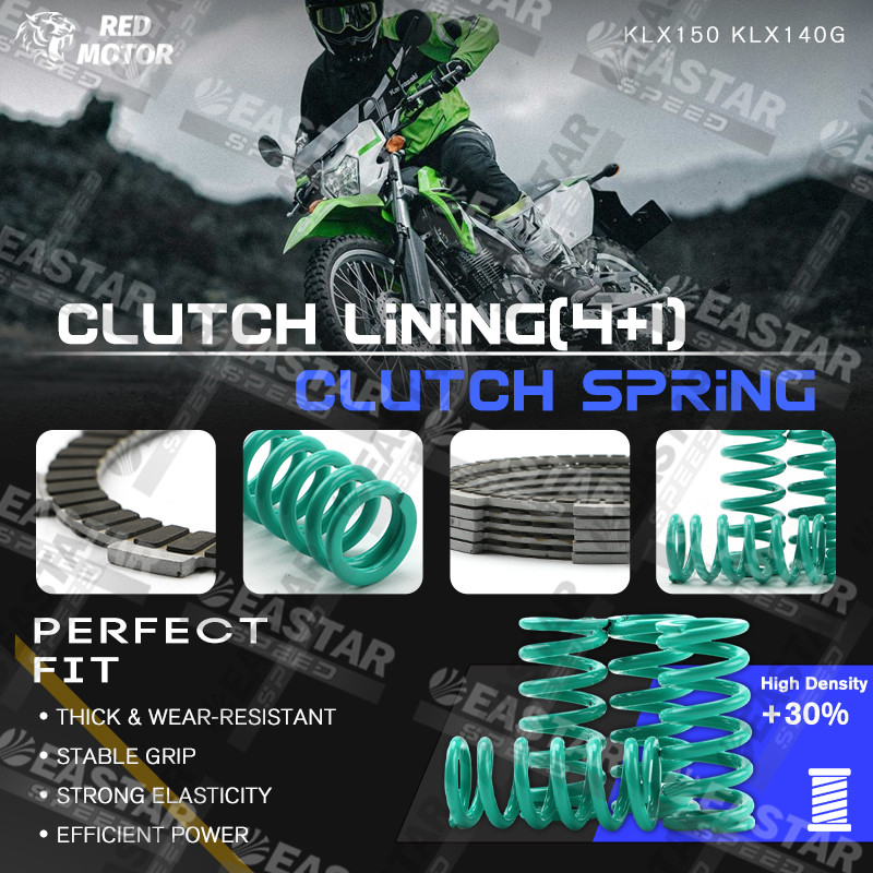 แผ่นคลัทช์และสปริงคลัทช์ for KLX150 / KLX140G / Dtracker 150 (5Lining+4Spring) ราคา ถูกที่สุด ดีลบีเคเค แกลเลอรีภาพที่ 4