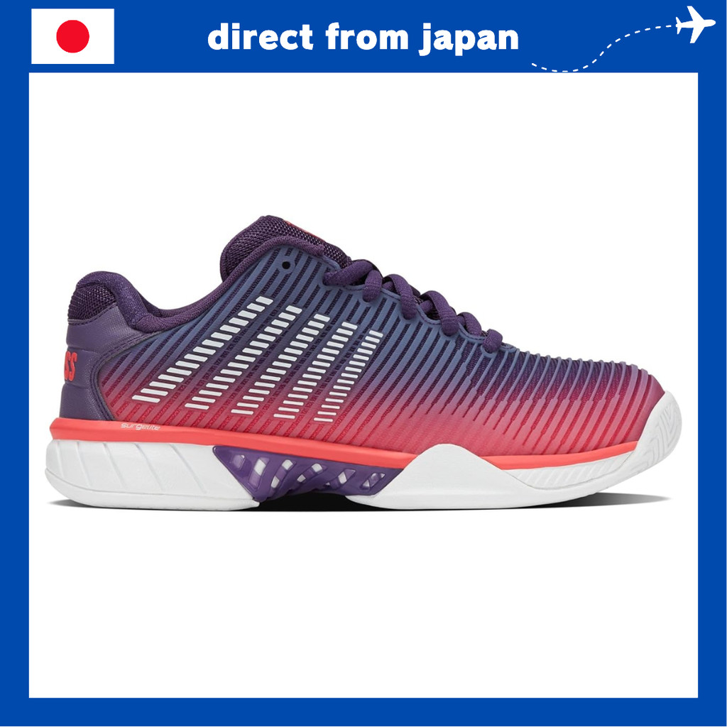 K-Swiss Hypercourt Express 2 Women’s Tennis Shoes – Lightweight All-Court Comfort & Support (Purple/