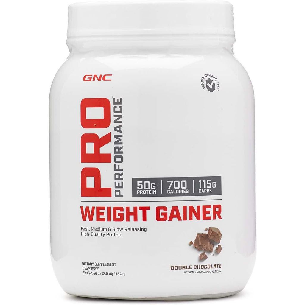 GNC Pro Performance Weight Gainer - ช็อกโกแลตคู่ - 2.5 ปอนด์