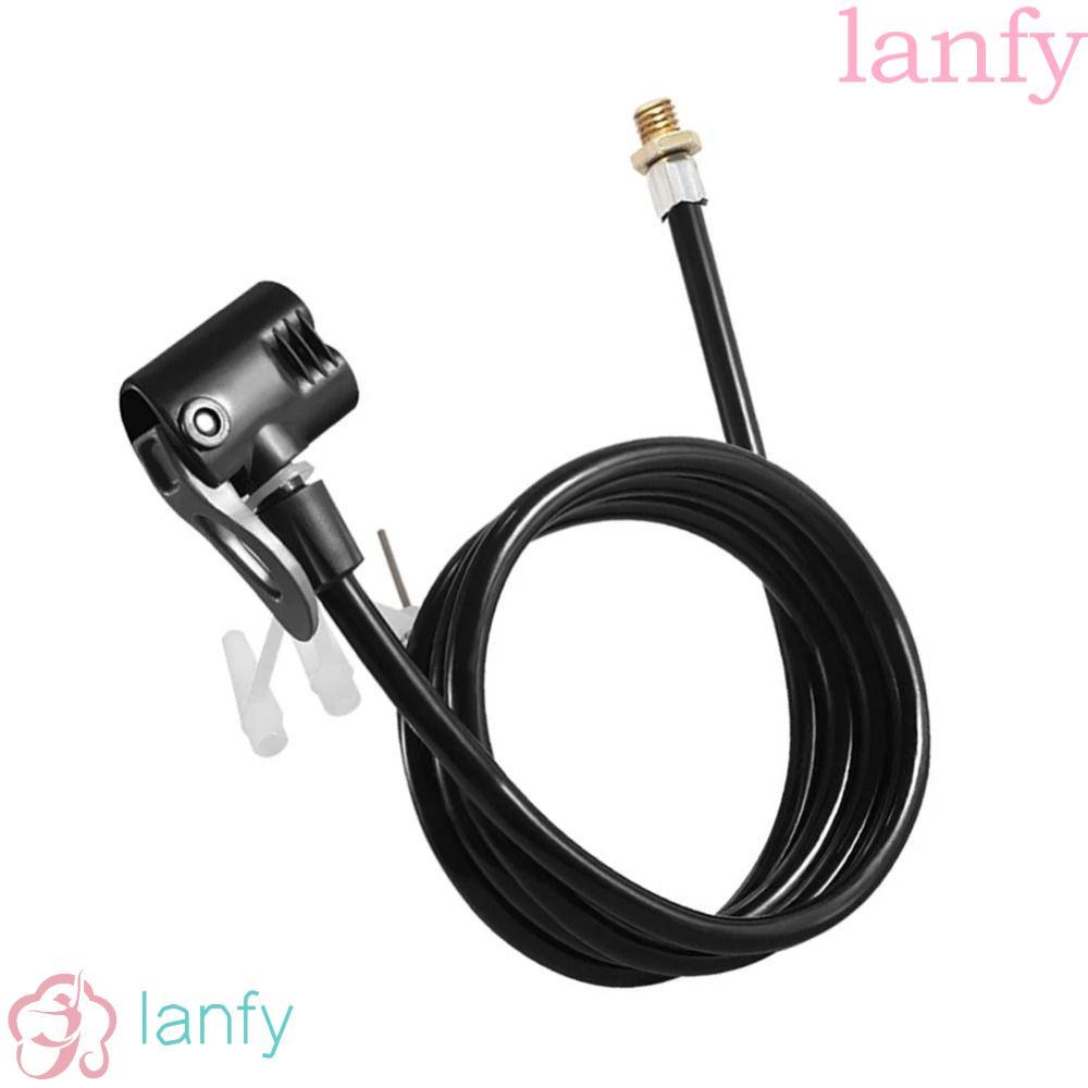 ท่อขยายระบบปั๊มลมสำหรับจักรยาน LANFY พร้อมหัวเชื่อมต่อป้องกันแช่แข็งและหัวฉีดฝรั่งเศสทนทาน