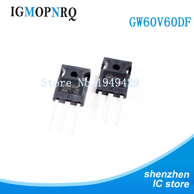 2PCS STGW60V60DF TO-3P GW60V60DF TO-247 IGBT ทรานซิสเตอร์ 600V ความเร็วสูง Trench 60A Gate ใหม่