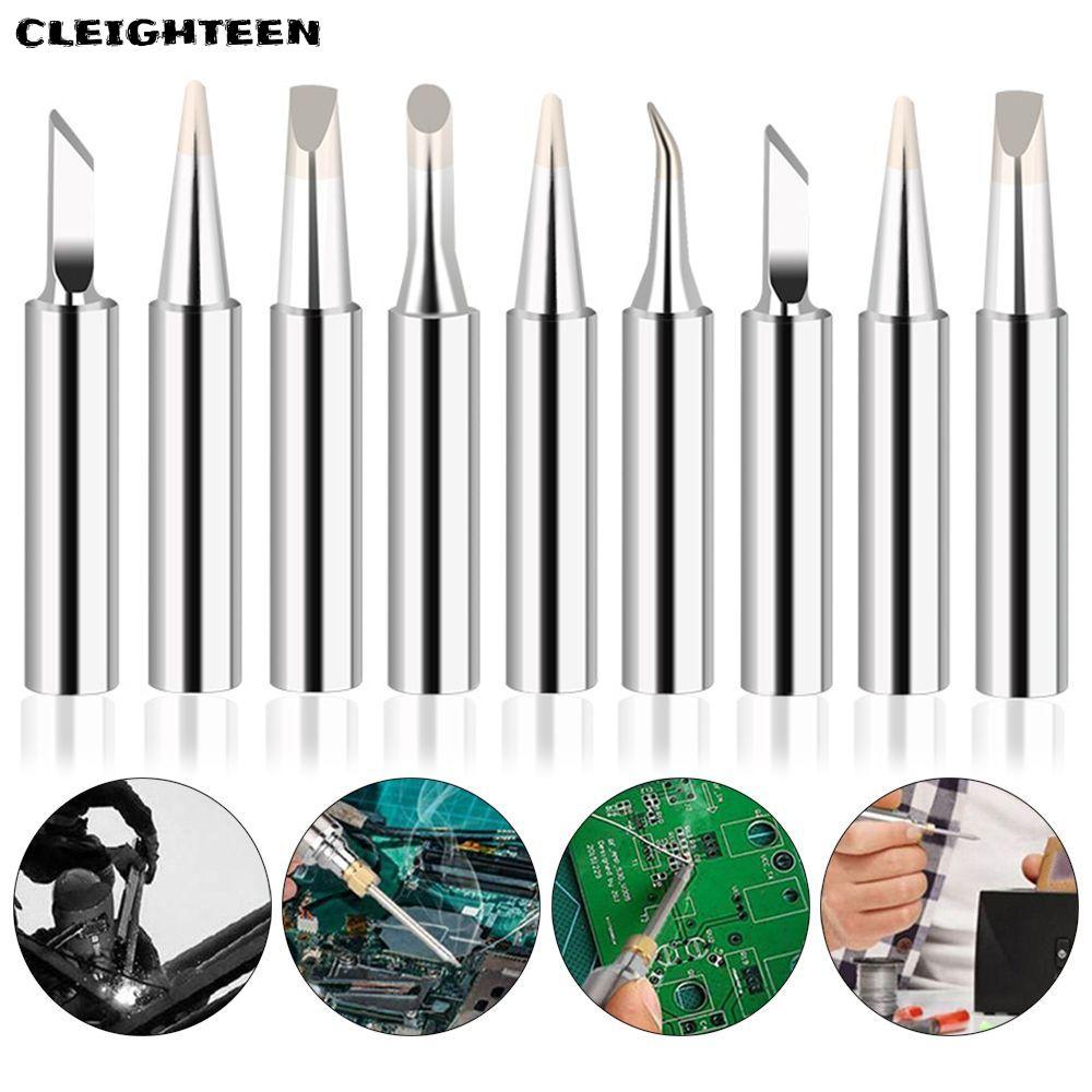 CLEIGHTEEN 10pcs หัวแร้งเคล็ดลับตะกั่วทองแดงเชื่อมอุปกรณ์ความร้อนภายในสําหรับ 936 853D 8786D Rework 