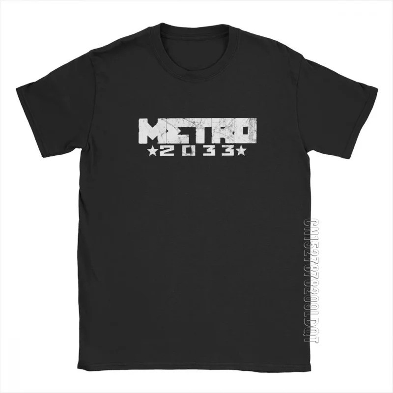 เสื้อยืด Man 2033 Metro Exodus ลายหน้ากากกันแก๊ส Toxic Games เสื้อยืดคอกลมดีไซน์แปลกใหม่ ผลิตจากผ้าฝ