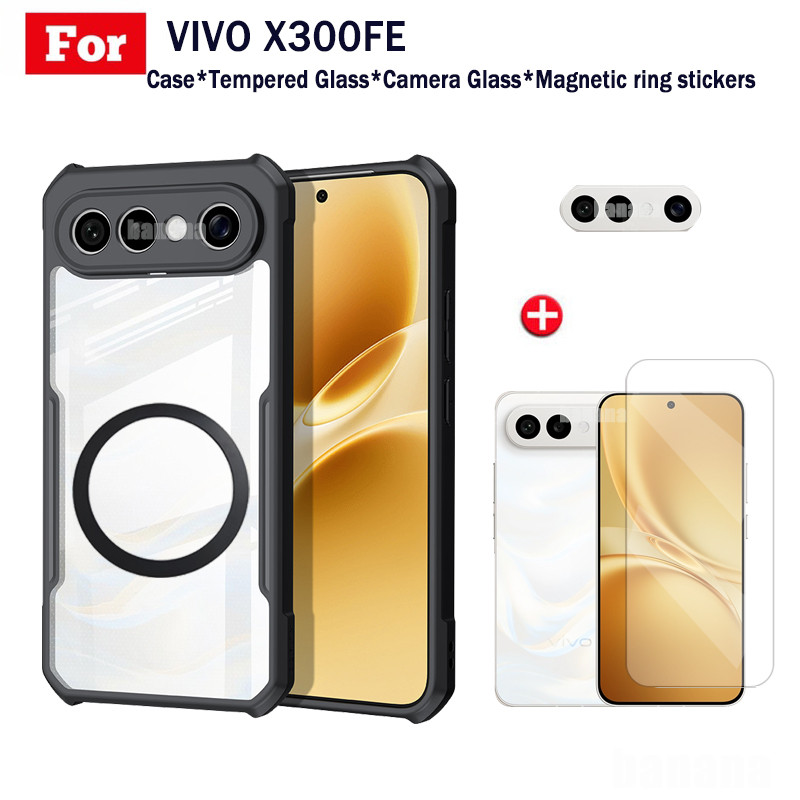 4 in 1 Vivo X300FE กันกระแทกเคสโทรศัพท์สําหรับ Vivo X200FE V70 FE V70 V70 Elite Y05 Y11D Y21D แม่เหล