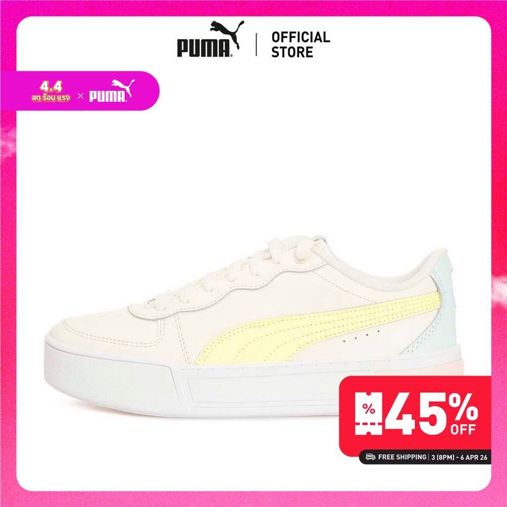 PUMA BASICS - รองเท้ากีฬาผู้หญิง Skye สีขาว - 37476409
