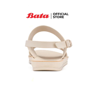 Bata บาจา รองเท้ารัดส้นแฟชั่น ส้นแบน สำหรับผู้หญิง รุ่น LEO สีดำ 5316382 สีเบจ 5318382
