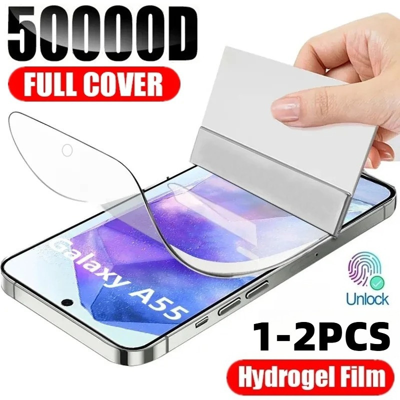2 ชิ้น Ultra HD Anti Blue Light Soft ฟิล์มสําหรับ Samsung Galaxy A57 A56 A55 A54 Anti Spy ตัวป้องกันหน้าจอความเป็นส่วนตัวสําหรับ Samsung Galaxy A37 A36 A35 A34 Matte Frosted Hydrogel ฟิล์ม
