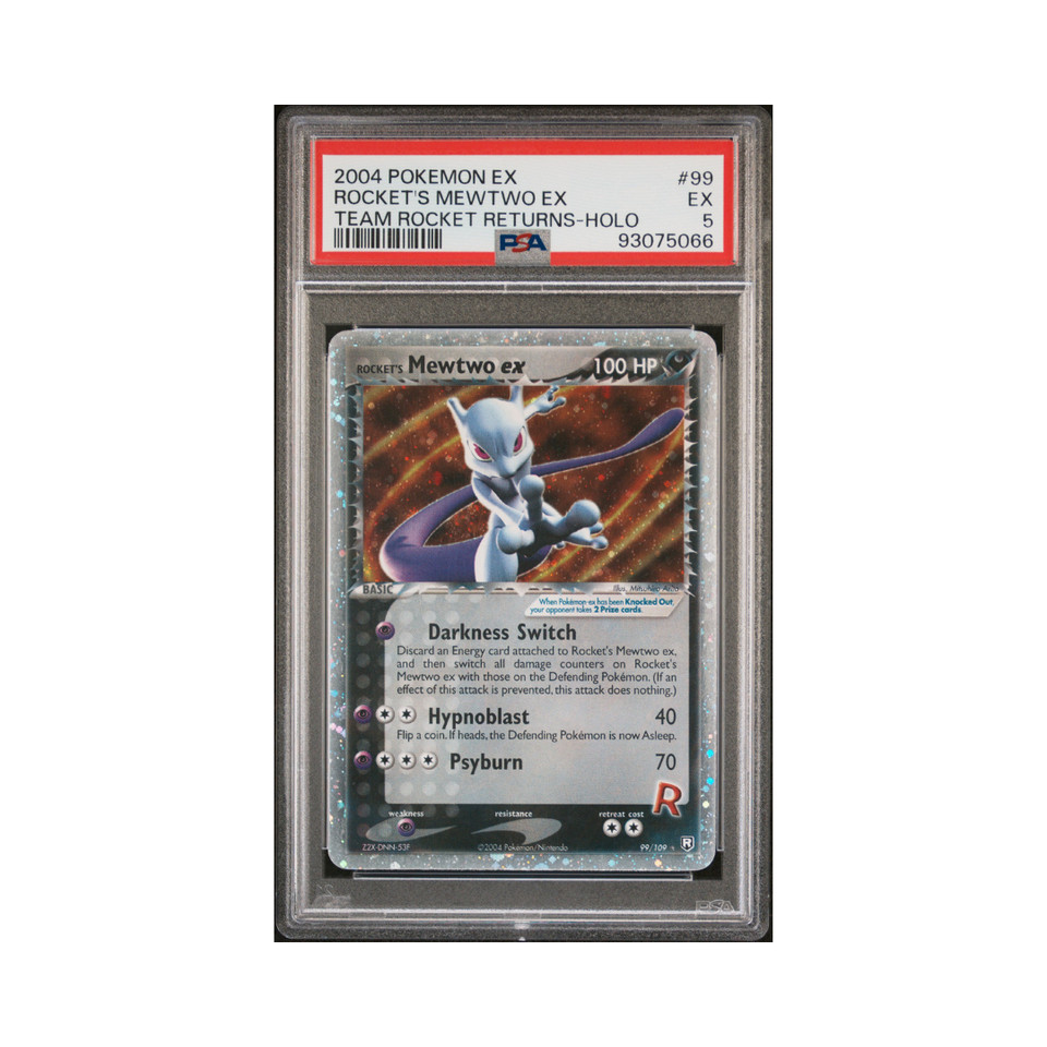 2004 Pokemon EX Team Rocket Returns 99 Rockets Mewtwo ex Team Rocket Returns-Holo