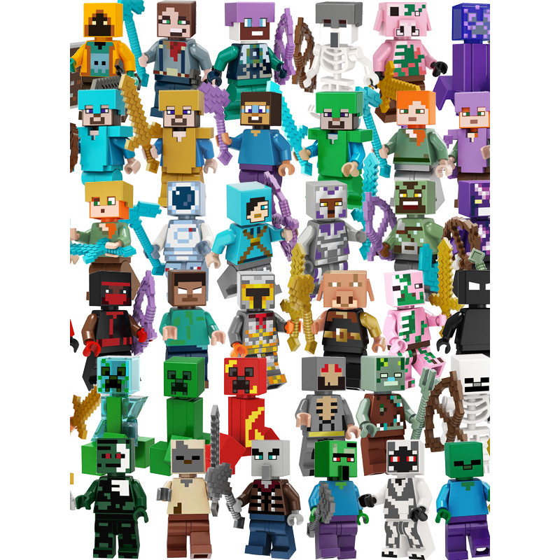 minecraft minecraft toy Minecraft Cactus Knight Explorer Magic Crawler Corpse Shell พร้อม Magic Diam