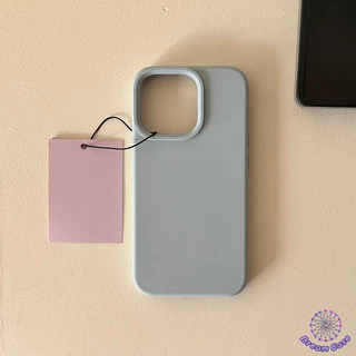 เคสไอโฟน11ยอดขาย เคส ซิลิโคอนเหลวป้องกันล้ม สีธรรมดา สำหรับ IPhone 11 17 15 13 12 14 16 Pro Max 12 Pro 14 15 16 Plus 16E