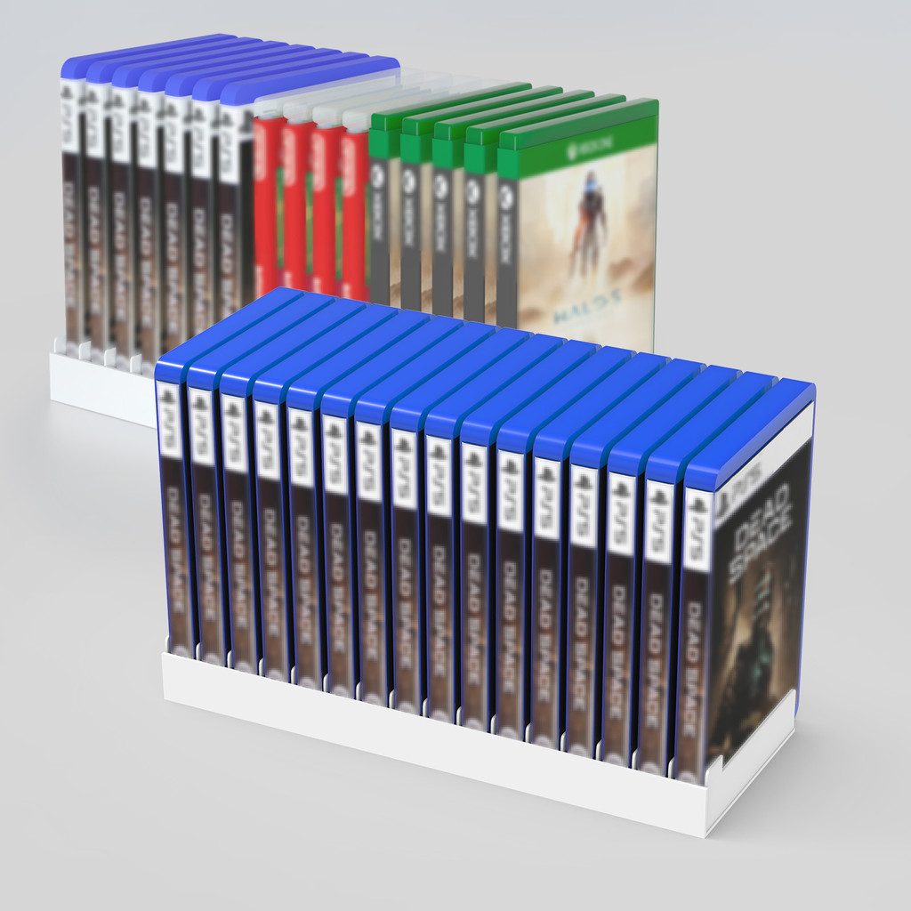 Video Game Storage Stand Tower for PS5/4/3/ Xbox Series S & X/Xbox one Game, Universal Game Disc Hol