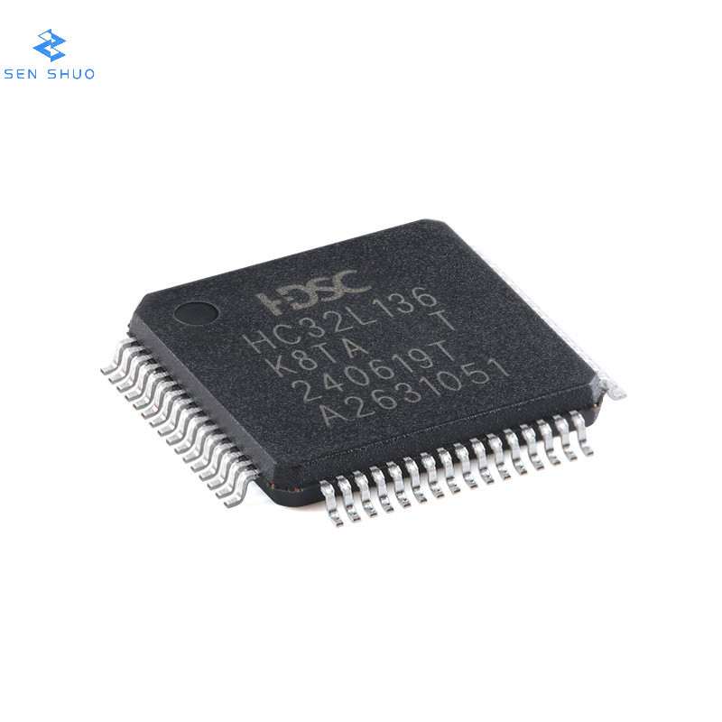 ของแท้ 100% HC32L136K8TA-LQFP64 LQFP-64 ARM Cortex-M0 32-Bit Microcontroller ชิป