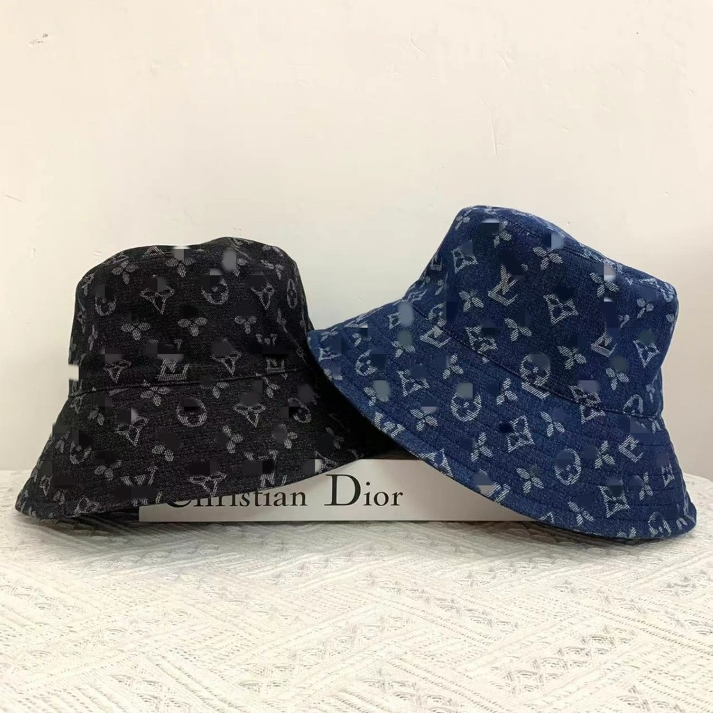 Uyu สไตล์ใหม่ L Lujia หมวกบักเก็ตทรงคาวบอย ป้องกันแสงแดด พร้อมจัดส่งไว