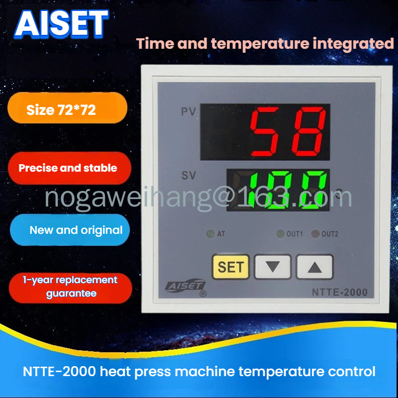 AISET NTTE-2000 2411V 2412V 2414V เครื่องควบคุมเวลาและอุณหภูมิของเครื่องปั๊มร้อน