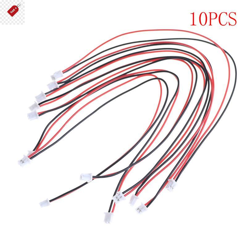 ALIK 10 ชิ้น Micro JST 2.0 PH 2-Pin Connector ปลั๊กสายไฟ 150 มม.
 ไทย