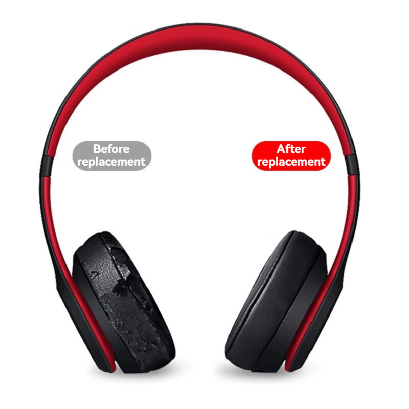 เหมาะสำหรับ Beats Solo3 Generation Earmuff Magic Voice Solo2 Earpads หูฟังไร้สายผ้าฝ้ายไร้สายเปลี่ยนอุปกรณ์เสริม - รูปที่ 7