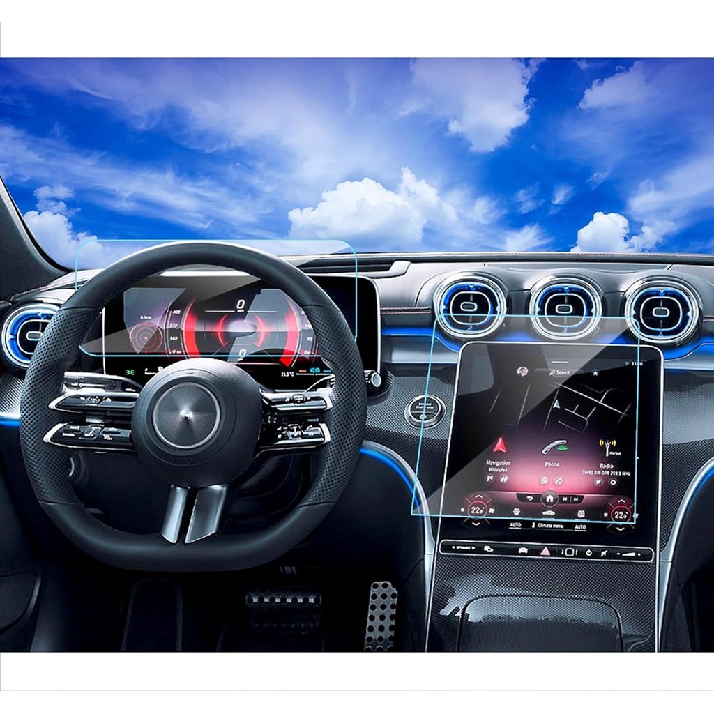 2024 2025 Mercedes Benz C300 GLC300 ป้องกันหน้าจอสําหรับ 2024 2022 2023 2025 Mercedes C300 GLC300 4m