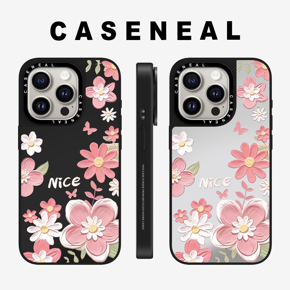 Drop proof CASENEALเคสโทรศัพท์สําหรับiPhone 17ProMax 17pro 17 air 16promax 16 15promax 15 14promax 13 13promax hard Caseดอกไม้น่ารัก12 12PromaxกรณีiPhone 11กรณีคุณภาพสูง