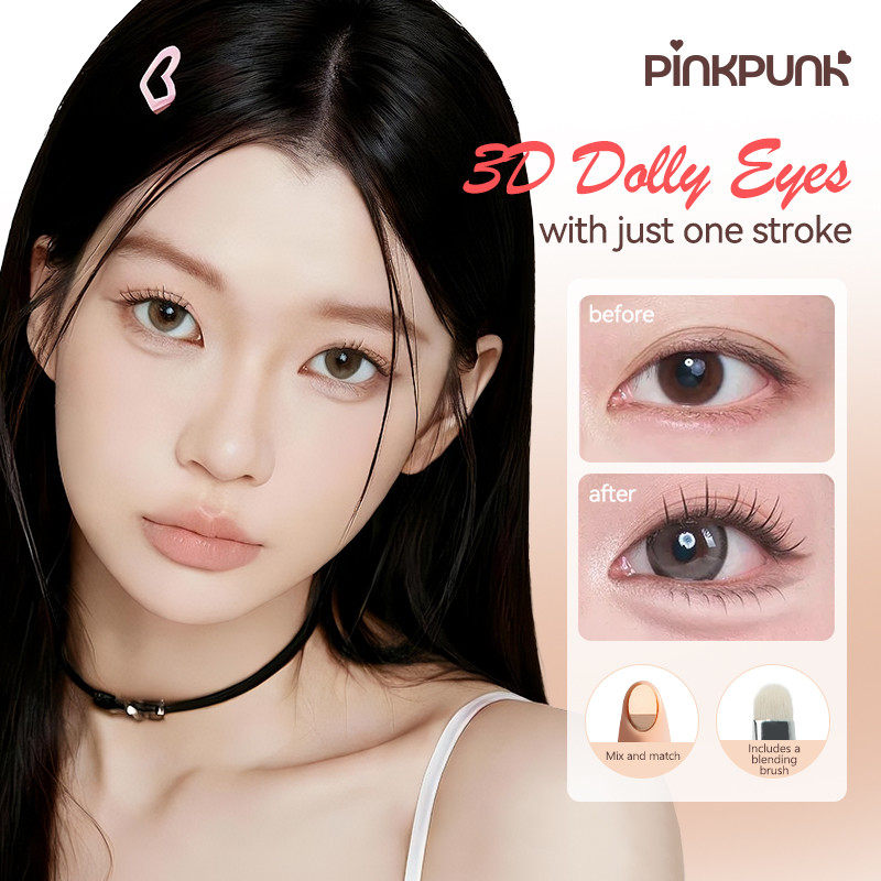 PinkPunk 2 in 1 Aegyo-Sal Pen ปากกาดอลลี่อาย ขยายดวงตาอย่างเป็นธรรมชาติ เขียนง่าย กันน้ำ กันเหงื่อ